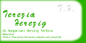 terezia herczig business card