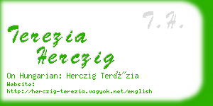 terezia herczig business card